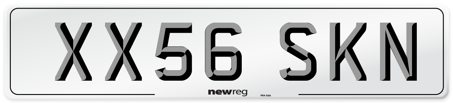 XX56 SKN Number Plate from New Reg